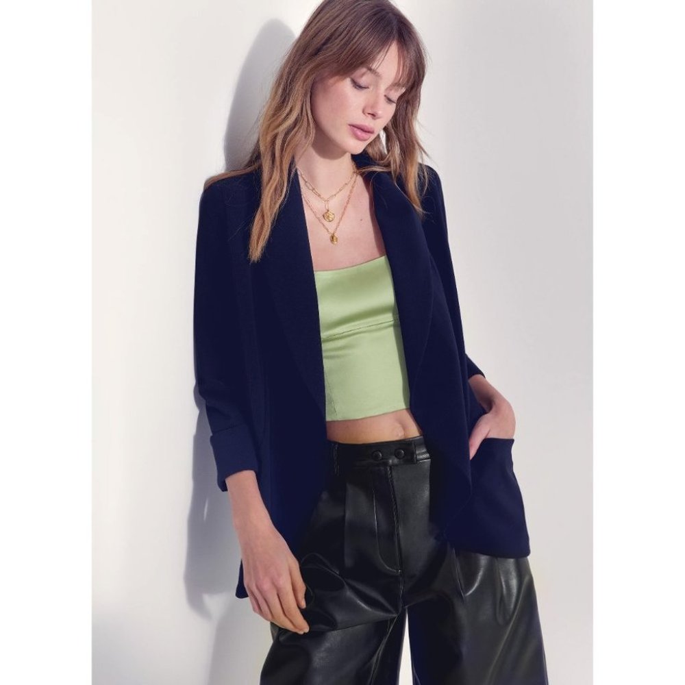 Aritzia Navy Wilfred Chevalier Blazer